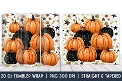 Fall Tumbler Wrap | Pumpkin | Fall | Halloween | Sublimation Product Image 1