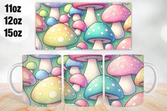 Mushrooms Mug Wrap, Sublimation 11oz, 12oz, 15oz Product Image 1