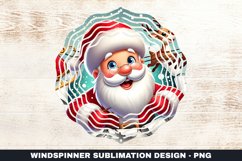 Christmas Santa Wind Spinner Sublimation Design Product Image 1