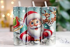 Christmas Santa Tumbler Wrap | Christmas | Sublimation Product Image 1