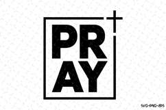 Pray SVG | SVG Cut files | Cricut Product Image 1