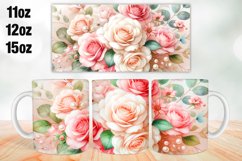 Flowers Mug Wrap Sublimation 11oz, 12oz, 15oz Product Image 1