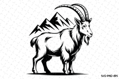 Goat Svg Design | Svg Cut Files | Digital Download Product Image 1