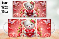 Valentine Day Mug Wrap Sublimation 11oz, 12oz, 15oz Product Image 1