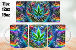 Marijuna Mug Wrap Sublimation 11oz, 12oz, 15oz Product Image 1