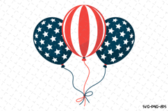 USA Balloons Svg Design | Svg Cut Files | Cricut Product Image 1