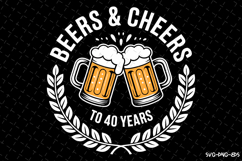 Beers &amp; Cheers Svg Design | Svg Cut Files | Cricut Product Image 1