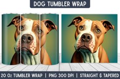 Dog Tumbler Wrap | Tumbler Designs | Sublimation Designs Product Image 1