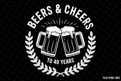 Beers &amp; Cheers Svg Design | Svg Cut Files | Cricut Product Image 1