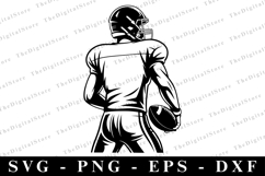 American football player SVG | SVG Cut files | Cricut Product Image 1