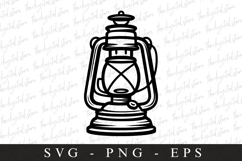 Lantern Svg | Camping Svg | Svg Cut Files Product Image 1
