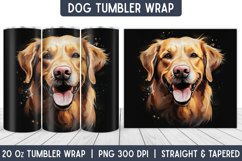 Dog Tumbler Wrap | Tumbler Designs | Sublimation Designs Product Image 1