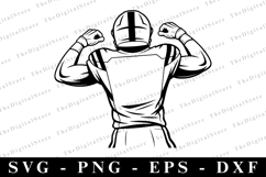 American football player SVG | SVG Cut files | Cricut Product Image 1