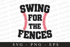Swing for the fences SVG | Sports Svg | Game day svg Product Image 1