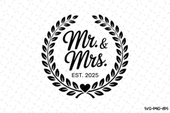 Mr.&amp; Mrs. SVG | SVG Cut files | Cricut Product Image 1