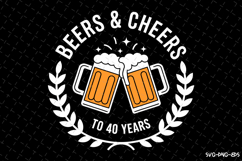 Beers &amp; Cheers Svg Design | Svg Cut Files | Cricut Product Image 1