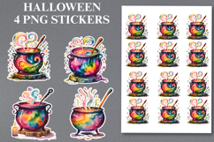 Halloween Cauldron Stickers Png | Printable Product Image 1