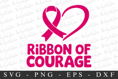 Ribbon Of Courage PNG | Breast Cancer Awareness Png Product Image 1