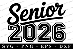 Senior 2026 svg | Graduation Svg | Svg cut file Product Image 1