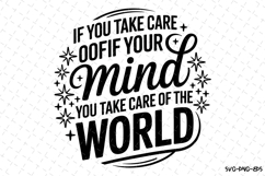 If you take care of your mind Svg | Svg Cut Files | Cricut Product Image 1