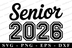 Senior 2026 svg | Graduation Svg | Svg cut file Product Image 1