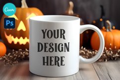Halloween Mug Mockup| Product Mockup| PSD Smart Object | Product Image 1