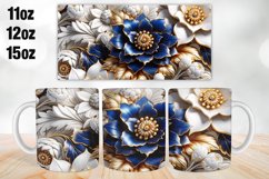 Flowers Mug Wrap, Sublimation 11oz, 12oz, 15oz Product Image 1