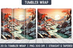 Tumbler Wrap | Sunset Tumbler | Sublimation Designs Product Image 1
