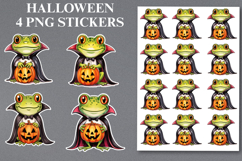 Halloween frogs Stickers Png | Printable Product Image 1