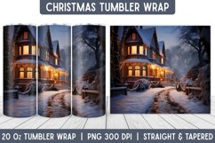 Christmas Tumbler Wrap | Christmas Sublimation | Tumbler Product Image 1