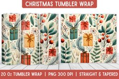Christmas Tumbler Wrap | Christmas Sublimation | Tumbler Product Image 1