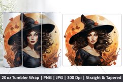 Halloween Tumbler Wrap | Halloween Witch | Tumbler | Ghost Product Image 1