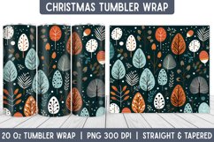 Christmas Pattern Tumbler Wrap | Christmas Sublimation Product Image 1