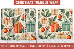 Christmas Tumbler Wrap | Christmas Sublimation | Tumbler Product Image 1