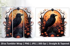 Halloween Tumbler Wrap | Halloween Design | Tumbler | Ghost Product Image 1