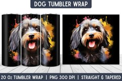 Dog Tumbler Wrap | Tumbler Designs | Sublimation Designs Product Image 1