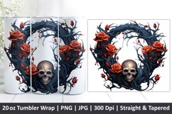 Halloween Tumbler Wrap | Halloween Design | Tumbler | Skull Product Image 1