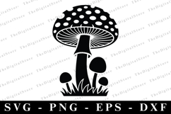 Mushrooms SVG | SVG Cut files | Cricut Product Image 1