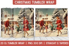Christmas Tumbler Wrap | Christmas Sublimation | Tumbler Product Image 1