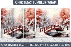 Christmas Tumbler Wrap | Christmas Sublimation | Tumbler Product Image 1