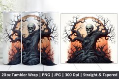 Halloween Tumbler Wrap | Halloween Design | Tumbler | Skull Product Image 1