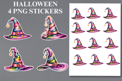 Halloween witch hat Stickers Png | Printable Product Image 1