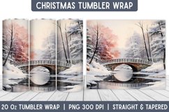 Christmas Tumbler Wrap | Christmas Sublimation | Tumbler Product Image 1
