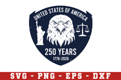 USA 250th Anniversary SVG, Patriotic Svg Png Product Image 1