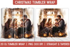 Christmas Tumbler Wrap | Christmas Sublimation | Tumbler Product Image 1