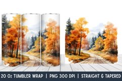 Fall Tumbler Wrap | Pumpkin | Fall | Halloween | Sublimation Product Image 1