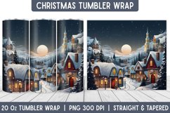 Christmas Tumbler Wrap | Christmas Sublimation | Tumbler Product Image 1
