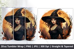 Halloween Tumbler Wrap | Halloween Witch | Tumbler | Ghost Product Image 1