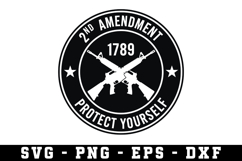 American Flag USA Svg, 2nd Amendment Svg Product Image 1