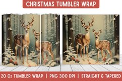 Christmas Tumbler Wrap | Christmas Sublimation | Tumbler Product Image 1